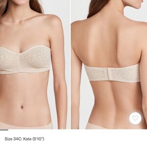 EUC (with extra straps) Wacoal Halo Strapless Bra 40DD